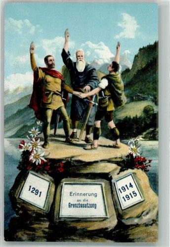 Eidgenossen 1291 Grenzbesetzung 1914/15 PVK Z 2880