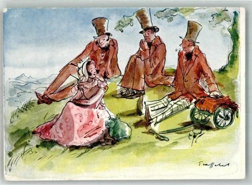 Künstlerkarte Schweizer Schiller Stiftung 1905-1930
