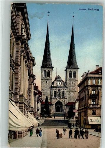 6000 Luzern Lucerne Foto AK Hof- Kirche