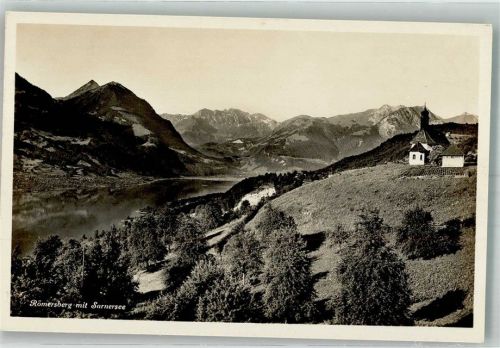 6060 Sarnen Foto AK Römersberg Kirche Sarnersee