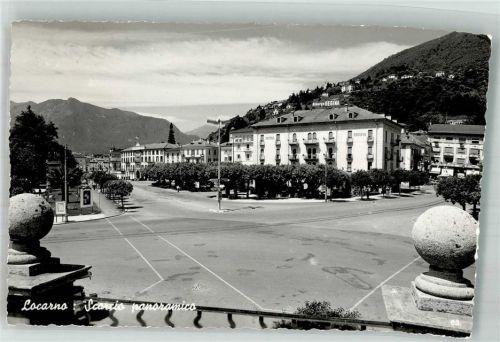 6600 Locarno 1955 Foto AK Hotel Regina