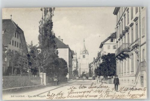 2400 Le Locle 1901 - Kirche Rue du Temple
