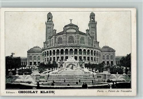 Paris Palais du Trocadero AK Klaus Schokolade 1916