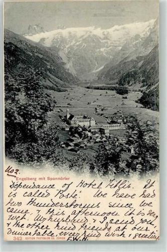 6390 Engelberg 1908 - Spannörter