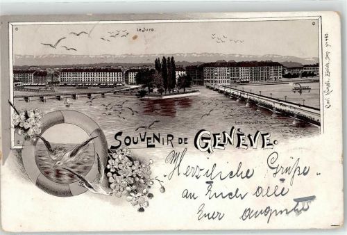 1200 Genève Genf - 1897 Les Mouettes Brücke