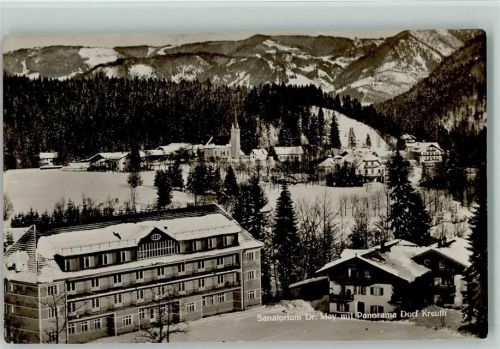 W8051 Kreuth , Oberbay Sanatorium Dr. May Foto 1931 AK Tuberkulose