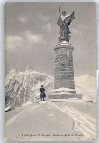 1946 Bourg-St-Pierre Grand-St-Bernard - Statue