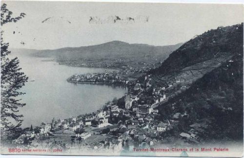 um 1910 - Territet-Montreux-Clarens et le Mont Pelerin. Nr. 8870,Photoglob AKU1