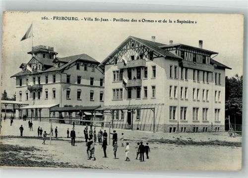 1700 Fribourg Freiburg 1909 Foto AK Pension Villa St.Jean