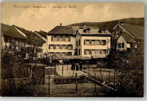 4462 Rickenbach BL Foto AK Pension Blume