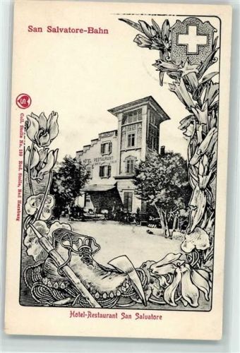 6900 Lugano 1902 - Hotel San Salvatore Serie 14 San Salvatore-Bahn Offizielle Postkarte Nr 7