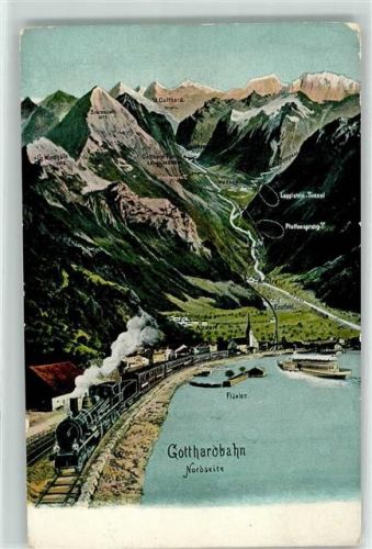 6454 Flüelen - Gotthardbahn Nordseite