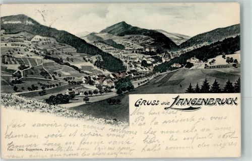 4438 Langenbruck 1906 Künstlerkarte