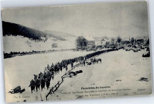 6000 Luzern Lucerne - Französische Artillerie