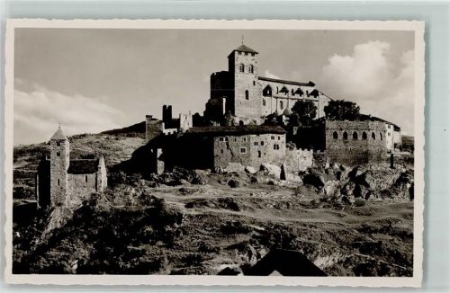 1950 Sion Sitten Gebrauchsspuren Chateau de Valere Chapelle de Tous les Saints