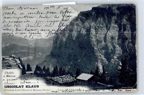 Mürren Klaus Schokolade