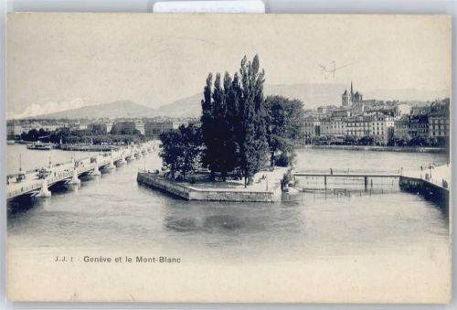 1200 Genève Genf - Insel, Brücke, Teilansicht