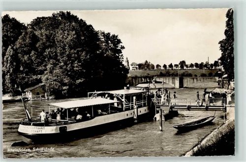 4310 Rheinfelden Foto AK Schifflände Schiff