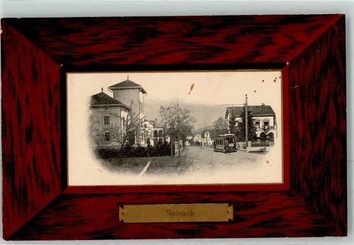 5734 Reinach AG 1909 Prägedruck Passepartout
