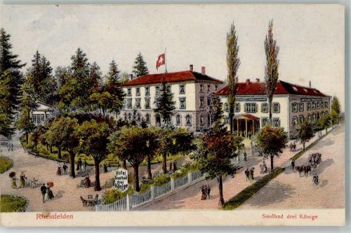4310 Rheinfelden 1908 Foto AK Hotel Soolbad Drei Könige