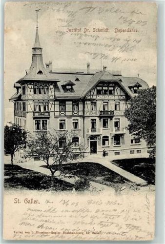9000 St. Gallen S. Gallo 1903 - Institut Dr Schmidt Dependance