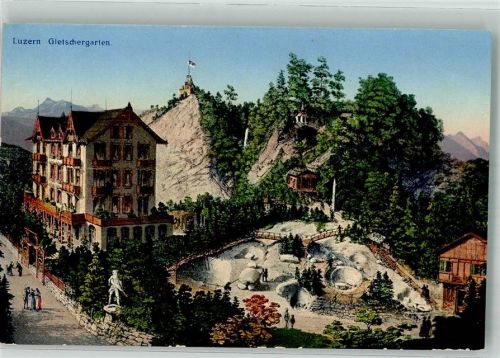 6000 Luzern Lucerne Foto AK Gletschergarten