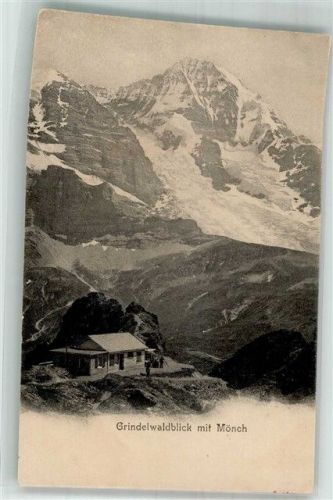Grindelwald Foto AK Gasthaus Grindelwaldblick Mönch
