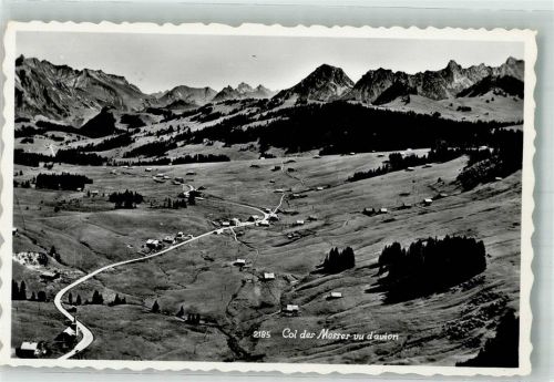 1862 Les Mosses Ormont-Dessous 1953 Foto AK Fliegeraufnahme Col des Mosses