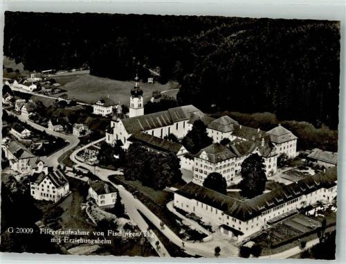 8376 Fischingen Foto AK Fliegeraufnahme Erziehungsheim