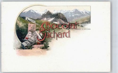 Faulhorn Suchard Schokolade Lithographie