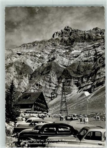 Schwägalp - Talstation und Restaurant mit Schwebebahn und Säntis