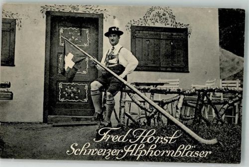 Fred Horst Schweizer Alphorn 1929