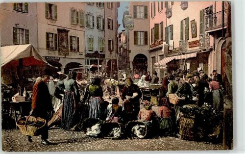 6900 Lugano - Marktszene