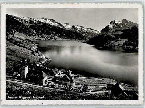 Innerthal Wägital Gasthaus Stausee Wäggital Innertal Feldpost Gaberell