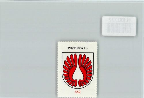 8907 Wettswil - Vignette Wappen Kaffee Hag ca 1920-1940 Wettswil