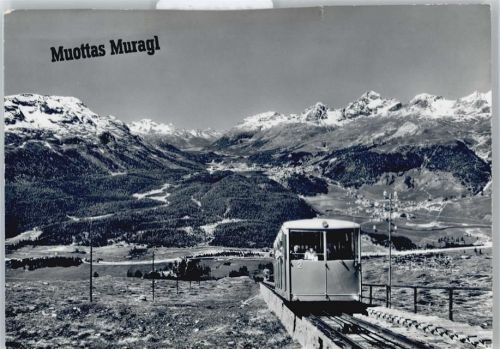 7503 Samedan Punt Muragl - Bergbahn Berg Panorama