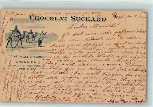 Grand Prix Exposition Paris 1900 AK Suchard Schokolade