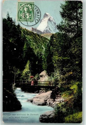 3920 Zermatt 1907 - Brücke Matterhorn