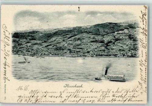 Rorschach Personendampfschiffe Binnenschiff 1901