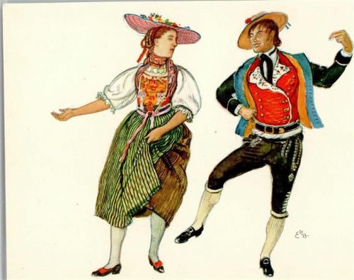 sign EstB - Offiz. AK Fete des Vignerons Vevey 1927 - Serie de la Noce - Canton Unterwald Tracht Schweiz