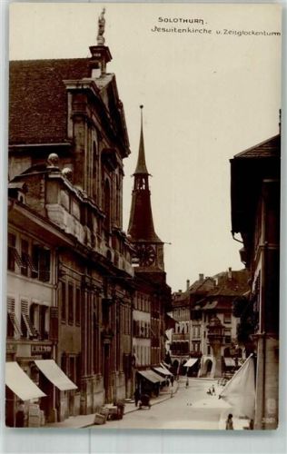 4500 Solothurn Soleure Foto AK Jesuiten- Kirche Zeitglockenturm