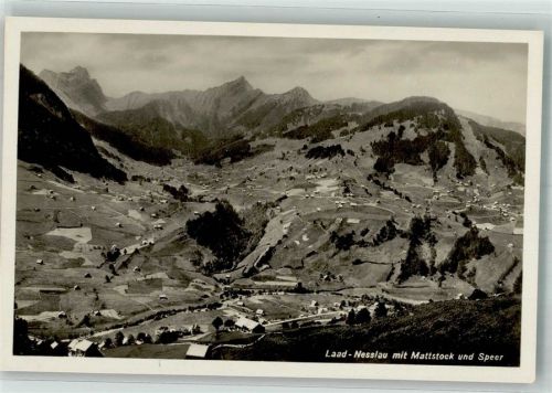 9650 Nesslau Foto AK Laad Mattstock und Speer