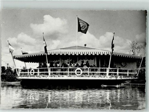 3000 Bern Berne 1954 Foto AK Cafe Merkur Pavillon