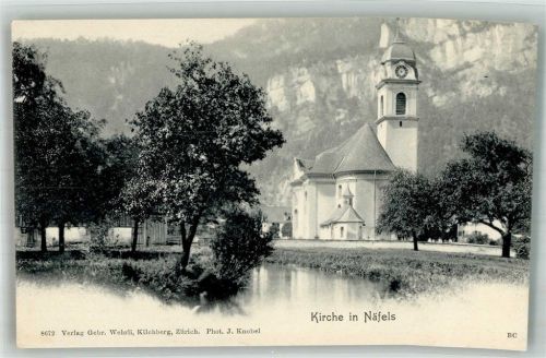 8752 Näfels Foto AK Kirche