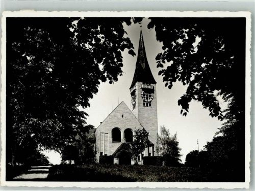 8590 Romanshorn 1947 Foto AK Ev. Kirche