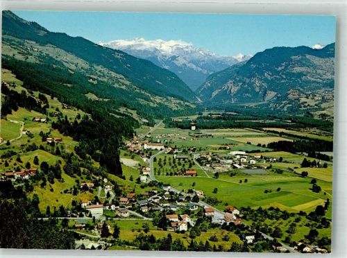 7408 Cazis 1982 Foto AK Fliegeraufnahme