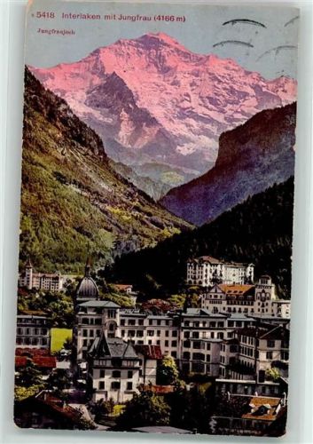 3800 Interlaken - Sängerreise 1913 Jungfrau