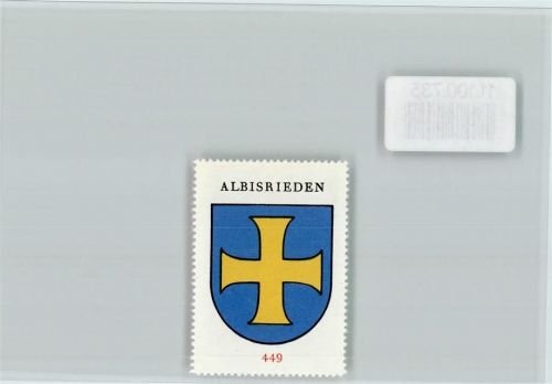8000 Albisrieden - Vignette Wappen Kaffee Hag ca 1920-1940 Albisrieden