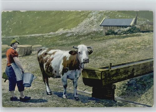 Werbung Gemix Schokolade und Pralinen - Landwirtschaft Kühe Bauer Schokolade