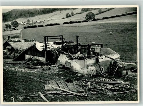 2300 La Chaux-de-Fonds Foto AK Katastrophe 1934 Zyklon Ferme Tschäppät détruite